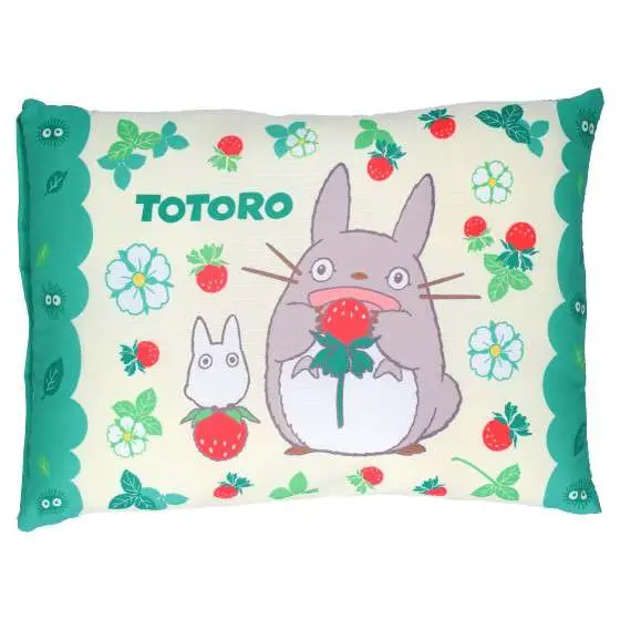 STUDIO GHIBLI - Totoro With Strawberries 28 X 39 Pillow - Figurine